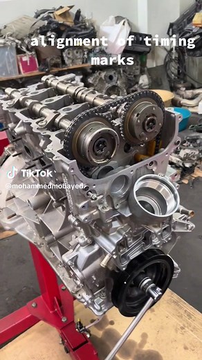 2021 Mercedes GLC 300 engine M264 alignment of timing marks#mercedes #alrawda_auto_repairing_garage #tiktok #explor #الأبداع_لا_مهنة_له #سوريا_تركيا_العراق_السعودية_الكويت