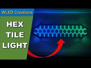 DIY Epoxy Resin Hex Tile Light [WLED Creations]