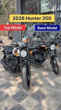 2026 Royal Enfield Hunter 350 Top Model VS Base Model - New Features On Road Price & All Detailed!