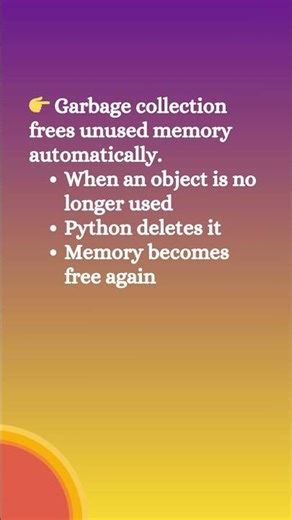 Python Garbage Collection Explained in 20 Sec! ⚡#python #pythonforbeginners #shorts #learnpython