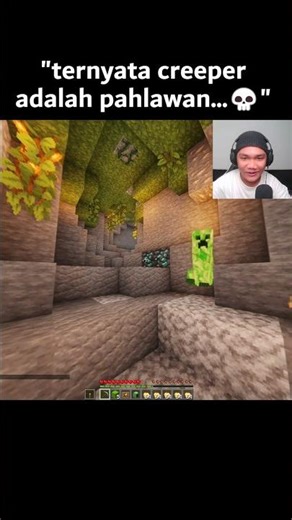 Creeper Hero😏 #rizkigameon #minecraft #shorts