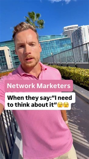 Alexander Pfeffer | Network Marketing Coach on Instagram: "📲 Share this with your team so they know how to handle the “I need to think about it” objection. Most network marketers freeze when prospects say “I need to think about it.” Here’s the simplest way to close them anyway: ✔️ Ask for their main concern ✔️ Reframe with: “If you knew you’d make money 100%, would you do it?” ✔️ Bring in a 3-way call, the easiest way to sign people up People trust a second opinion. They trust experience. And t