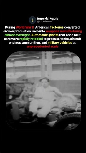 They Turned Car Factories Into Weapons Factories #shorts #history #ww2