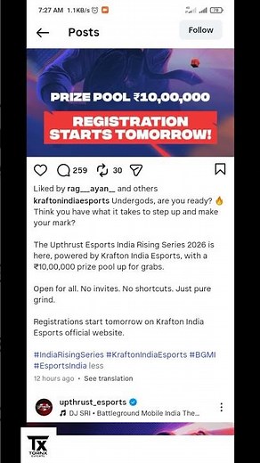 BGMI New Open Tournament 😳 Registration Link Mil Gaya! | KRAFTON x Upthrust