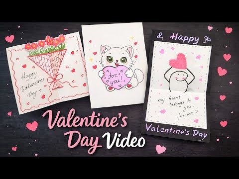 3 Cute Valentine’s Day Card Ideas | Easy DIY Tutorials