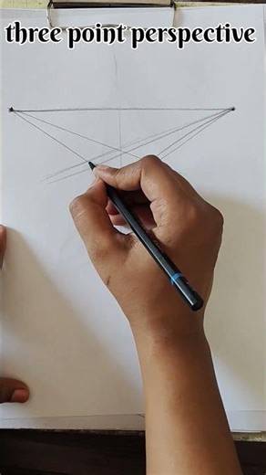 three point perspective #drawingtips #art #beginnerarttips #artvideo #viral #artist #tutorial