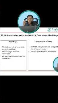 Java Interview Questions-15| Difference between HashMap and ConcurrentHashMap #shristitechacademy
