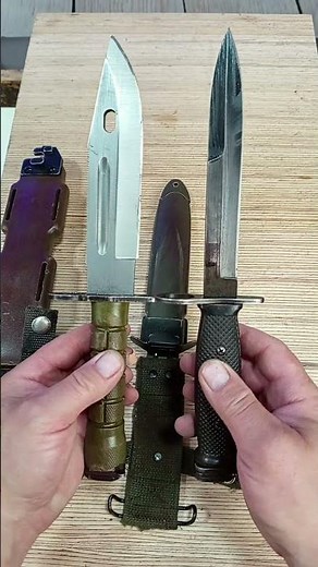 M8 vs. M9 Bayonet #knifeskills #army