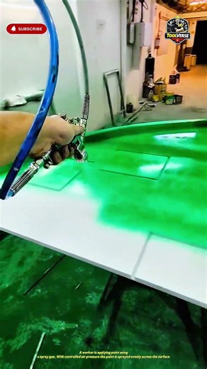 Spray Gun Painting Technique Produces Smooth and Even Finish #paintingtools