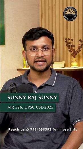 AIR 526 Sunny Raj Sunny on Enlite IAS | Philosophy Optional Strategy & Guidance