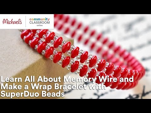 Online Class: Learn All About Memory Wire and Make a Wrap Bracelet with SuperDuo Beads | Michaels