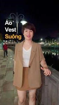 Áo vest nữ dáng suông ngắn tay mặc mùa hè #thoitrangthuy