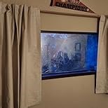 Burlap Blackout Curtains 96 Inch Length 2 Panels 100% Black Out Flax Linen Primitive Rustic Country Modern Farmhouse Thermal Drapes for Bedroom Living Room Dining Sliding Door 8 FT Long Back Tab Beige