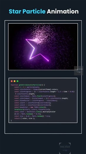 Star Particle Animation Using Three.js & JavaScript ⭐ | Web Development Project
