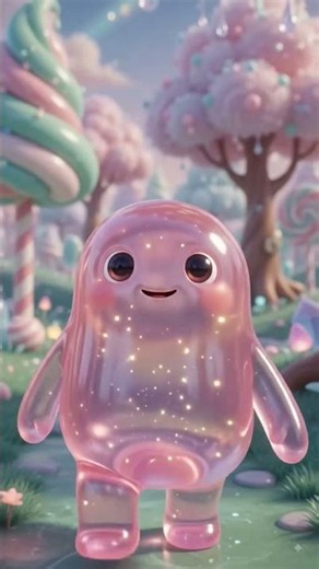 🌈 Magical Jelly World ✨ A Dreamy AI Creation | AI Fantasy #Shorts