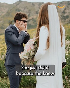 Groom Tyler cried tears of joy when he saw vivid colors for the first time on his wedding day thanks to a gift from his wife-to-be Kalle 🌈💖 | Happily