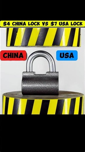 $4 CHINA LOCK VS $7 USA LOCK #hydraulicpress