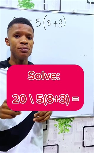 Quick Mathematics Trick: Solve 20 / 5 (8 3)