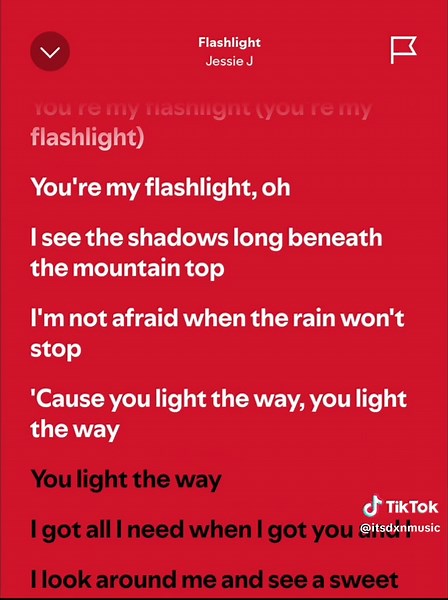 #spotify #fullsong #lyrics #fyp | flashlight lyrics karaoke