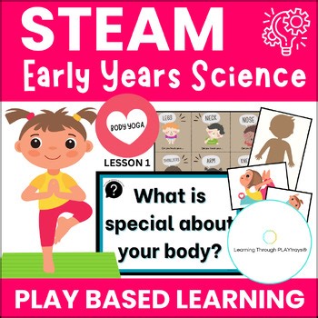 My Body Science & Yoga Cards | All About Me STEM Preschool | Gross Motor Skills