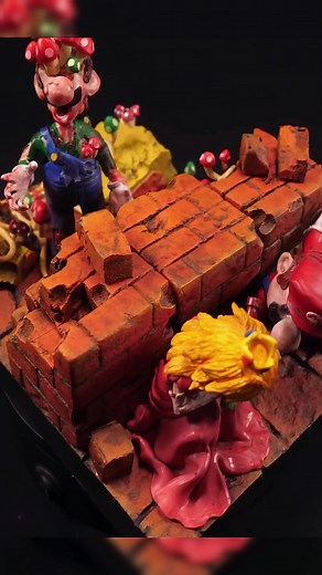 Zombie Luigi Polymer Clay Art Tutorial