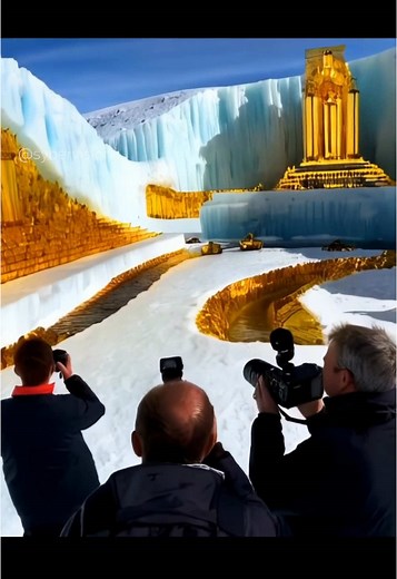 Ancient Golden Ruins Discovered Behind Antarctica's Ice Wall