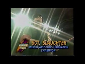 Sgt Slaughter in action Wrestling Challenge Feb 17th, 1991