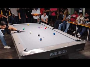 Enrique Rojas from Chile vs. Chonerito from Ecuador, final 10-ball pool tables