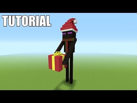 Minecraft Tutorial: How To Make A CHRISTMAS ENDERMAN!!