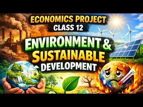 Environment and sustainable development🌍 Economics project- Class 12📒📌 || 2025-26 #project #class12