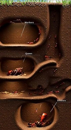 Inside the Ant Colony 🐜 (3D Documentary) #wildlifephotography