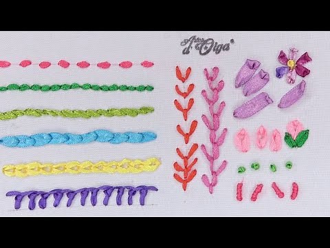 Ribbon Embroidery for Beginners: 12 Basic Stitches Step by Step