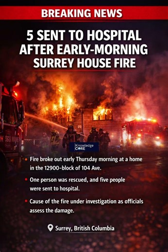 🚒 Breaking: Early‑morning house fire in Surrey BC