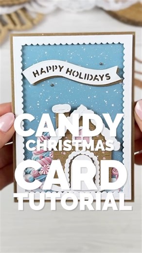 Stamperia International on Instagram: "Christmas card tutorial by @emiliasieradzan using our Candy Christmas collection💞☃️ #stamperia #artsupply"