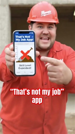 That’s not my job app | Tools for Fools 🧰 not Milwaukee Tools 🛠️ AI parody