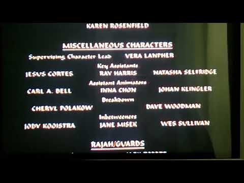Aladdin End Credits 1993 VHS