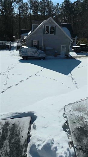 Solar Panel Snow Removal (2nd Year) #solar