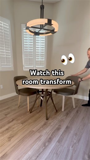 Quick Dining Room Transformation | Modern Round Table Setup #diningtable #modernfurniture #homeinspo