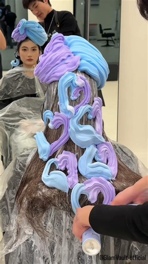 Korean hair transformation 52 #shorts #trending #explore #tutorial #hairstyle #haircolor