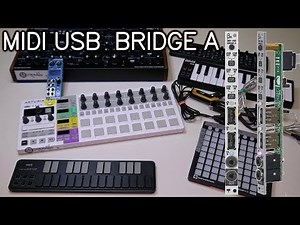 Tubbutec Midi USB Bridge A - USB Host and TRS midi router eurorack
