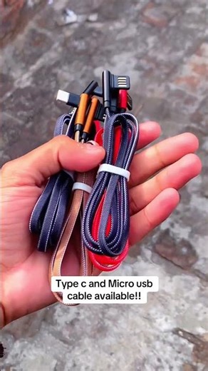 Type c and Micro usb cable available!! #mobileaccessory #maddytech #typeccable #fastchargingcable