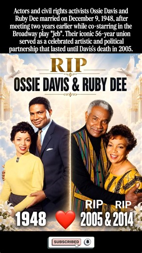 Ossie Davis and Ruby Dee shared a legendary 56-year marriage built on love, art, and activism