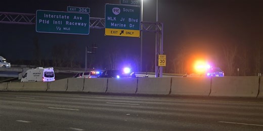 Pedestrian dead, 2 hospitalized after crash on I-5 in Portland