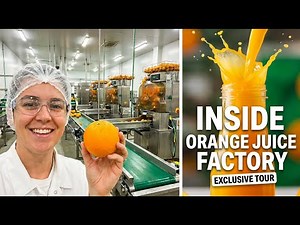 Inside Orange Juice Factory Process | How Orange Juice Is Made Step by Step