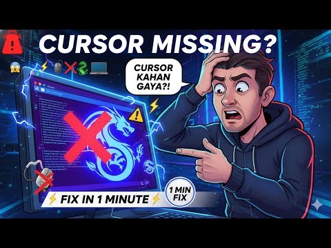 Kali Linux Cursor Missing? 😱 Fix in 1 Minute 🔥 | Cywer Learning