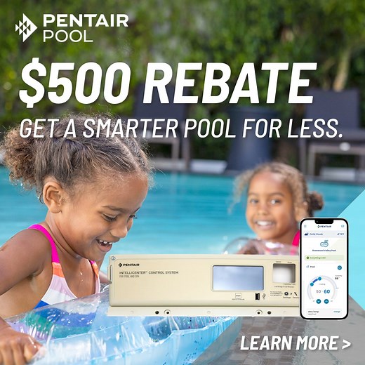 1.3K views · 17 reactions | Upgrade to the latest pool automation technology with a $500 rebate on the IntelliCenter® Upgrade Kit and control from your phone anywhere, anytime! | Pentair | Facebook