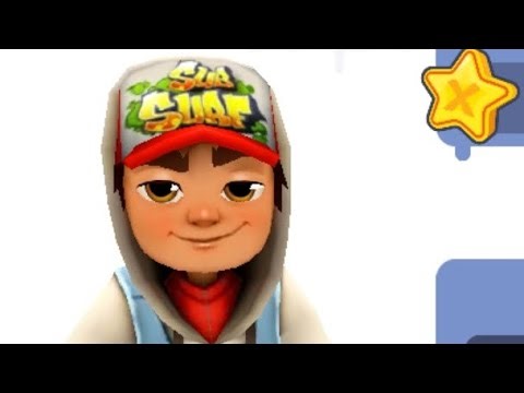 Bob sedang berlari di antara gerbong kereta api subway surfers