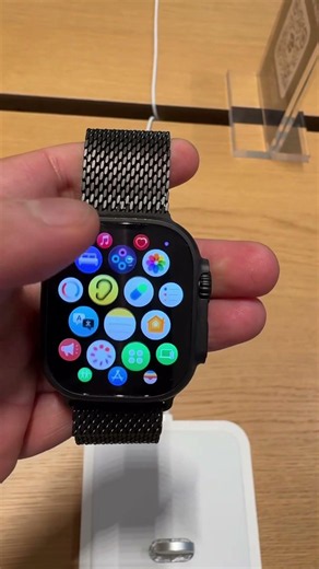Apple Watch Ultra 3 Black Titanium Loop is insane! 🔥 #apple #tech
