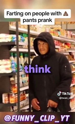 Farting on people with shit pants prank