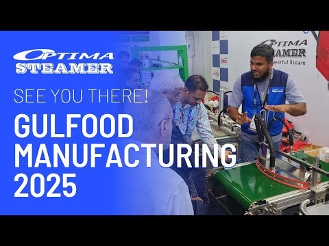 Industrial steam cleaning machine OPTIMA STEAMER at Gulfood Manufacturing 2025 - See you there!